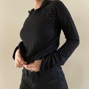 Garage cropped hoodie